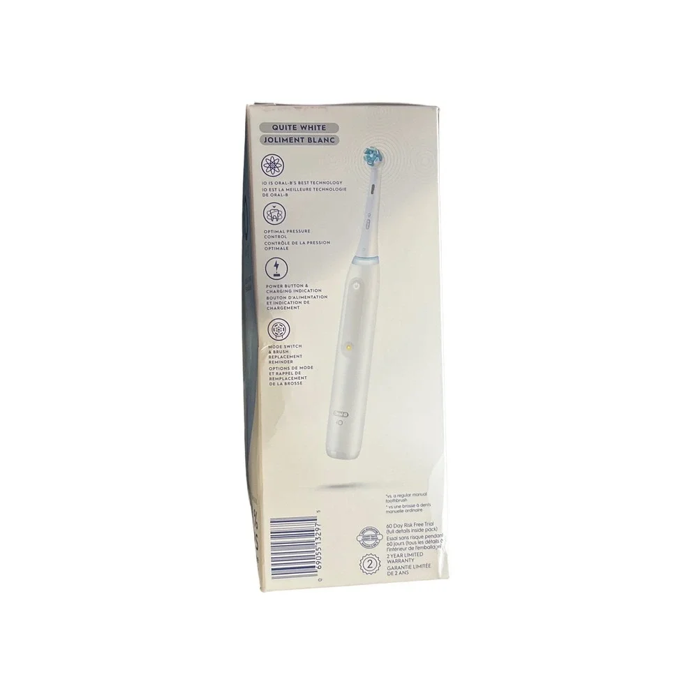 Oral-B iO Series 3 Rechargeable Electric Toothbrush Quite‎ White 3 Modes New